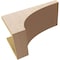 Ekena Millwork 9"W x 18"D x 9"H Wide Huntington Rough Cedar Woodgrain TimberThane Corbel, Primed Tan CORUR09X18X09HUNRCPR - alternate 6
